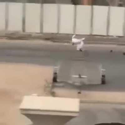 He should have taken the Toyota.