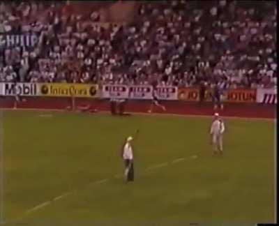 Standing in the field during a javelin throw WCGW