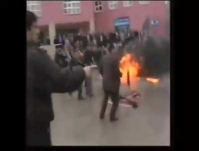 Fire drill went so wrong thanks to fire fighter