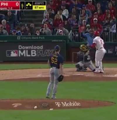 Questionable strike call by Angel Hernandez