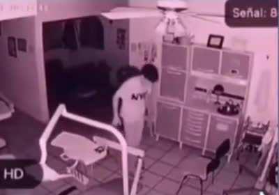 He scared the ghost away