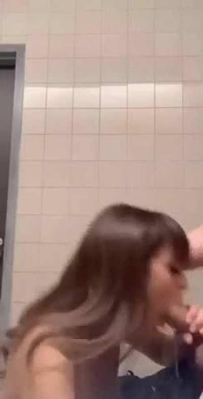 taking him to the bathroom to take care of business