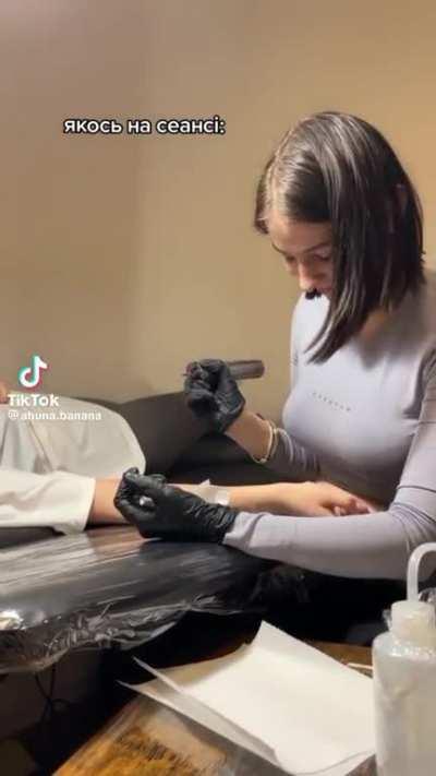 Forearm tattoo anyone?