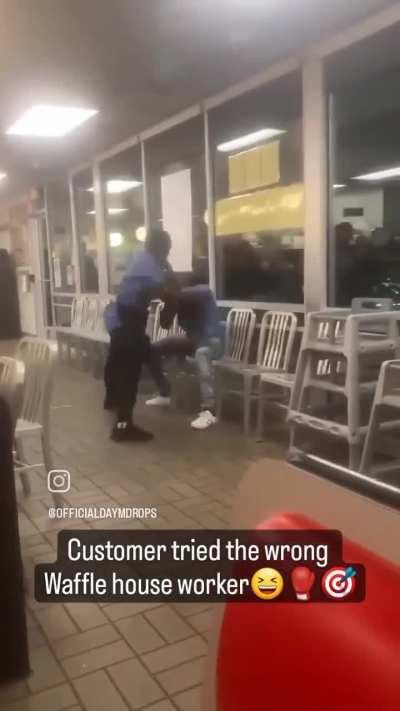 Whooped at Waffle Housel