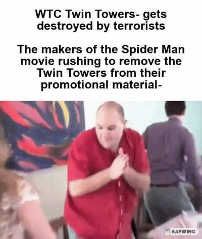 The first teaser trailer had him making a web in between the towers to catch a helicopter of bad guys.