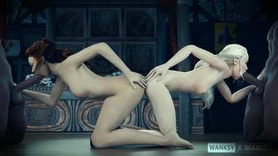 Margaery & Daenerys (Wanksy) [Game of Thrones]