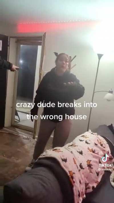 crazy dude breaks into the wrong house because his daughter was hit by a car.