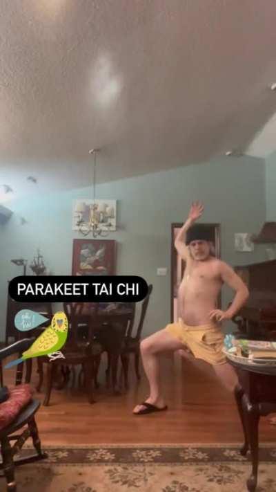 Wizard of Parakeets says to hail Satan.