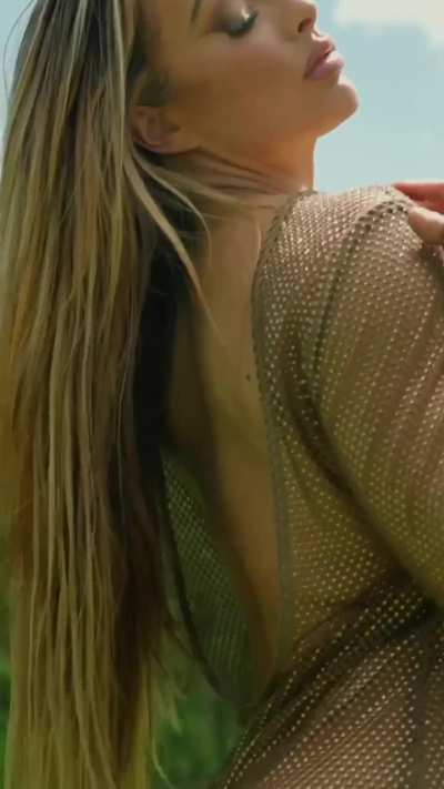 Mandy Rose at a pool