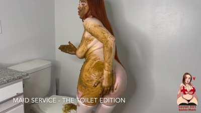 GingerCris - Maid Service - The Toilet Edition 1080p/60fps 45m08s 🚽🍑💩👩🏻&zwj;🦰