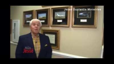 to justify his church’s private jets, which are paid for by his congregation.