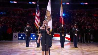 to sing the US national anthem