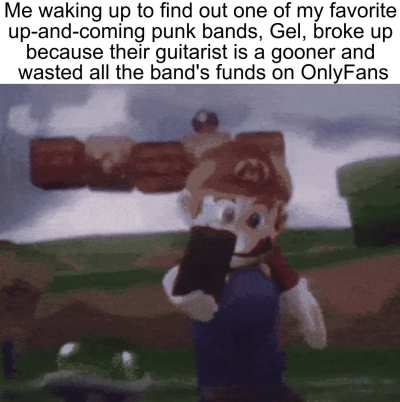 When the gooning is more important than the music.