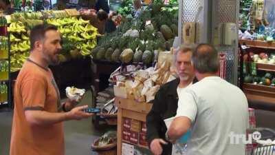 The Impractical Jokers giving a former athlete a moment of recognition