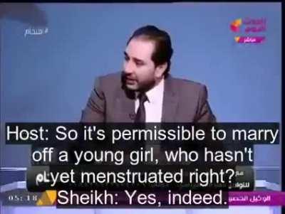 Islamic Scholar says it is permissible to marry a Baby. What is wrong with these people?
