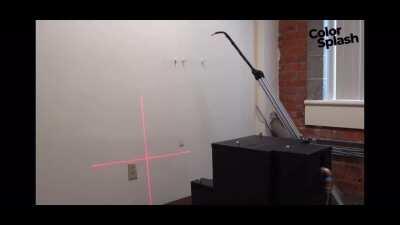 New wall coloring robot does an excellent job