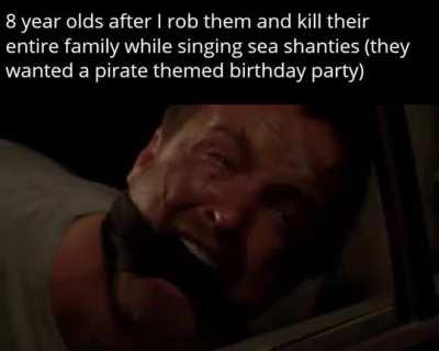 Be glad he didn't ask for a zombie themed party