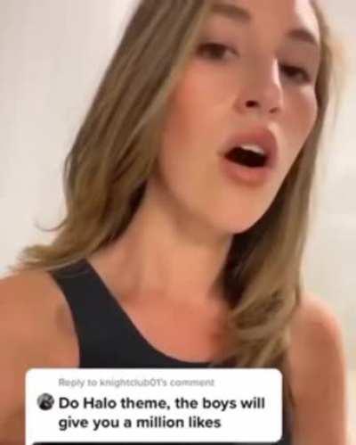 Singing the Halo theme