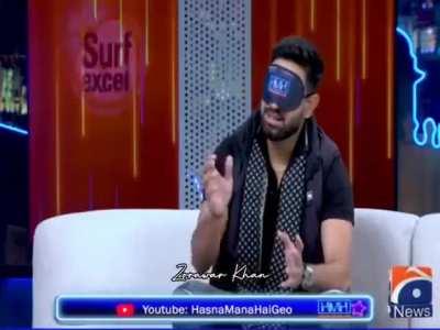 Haris got to know when tabish pointed out 