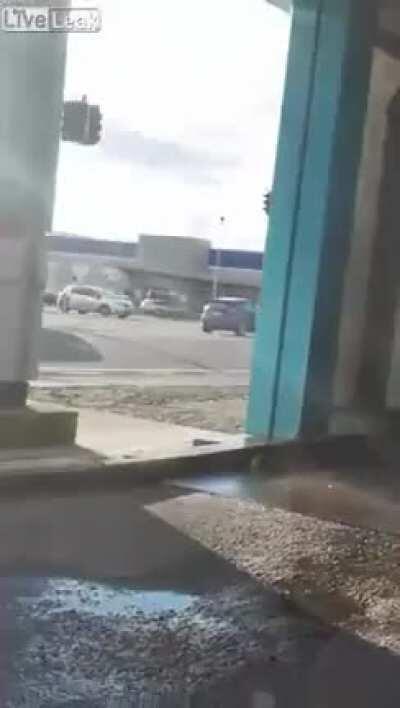 You can wash it by hand or take it to a carwash. Don't attempt to do both at the same time.