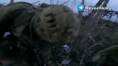 Ukrainians that attacked a Russian position were pushed back, many casualties are then seen.