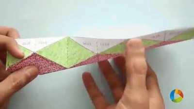 How To Make a 'Flextangle' - DIY Paper Toy