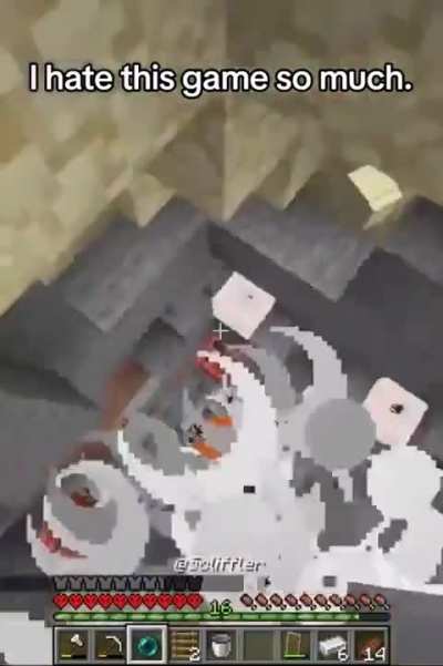 Going through 5 stages of grief in 20 seconds 