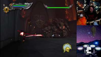 i've been playing god of war, no dodge, no magic, no rage mode on drums and holly crap this hurt my finger so bad to do the QTE's