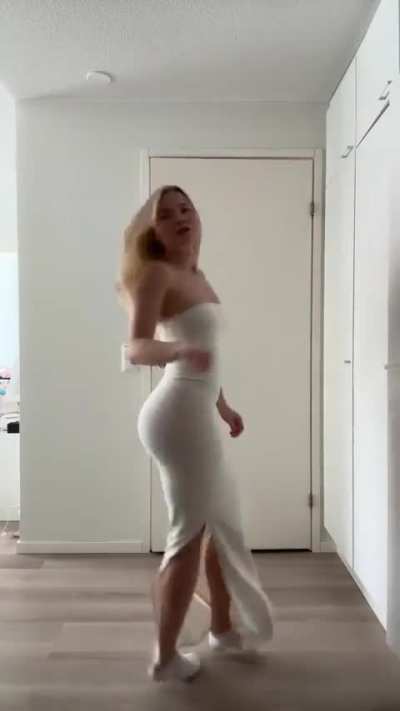 White dress tease