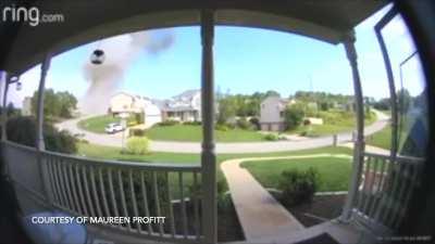 House exploded in my neighborhood today