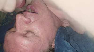 Didn't get deep last night but did get a huge load! Tasted so good!