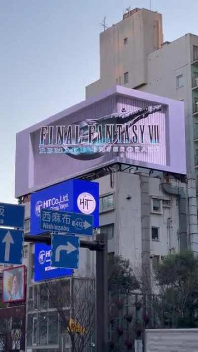 Impressive Final Fantasy VII Remake Intergrade Billboard Goes Viral in Japan