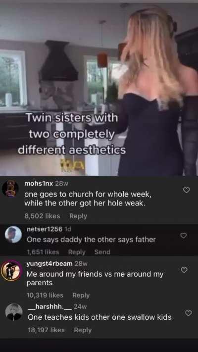 Sister looking better tho ngl