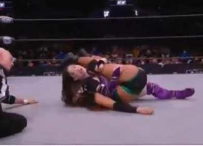 Ashley D easily folded over after a squash beat down