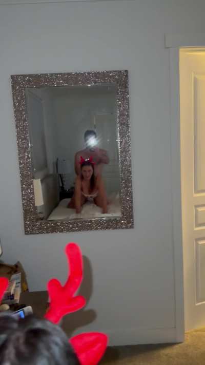 Fucking hubbies best friend while he fucks his friends wife in the other room…. It was our secret Santa gifts to our hubbies 😈😜