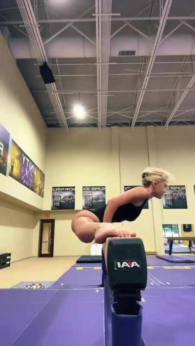 A gymnastâs strength and balance