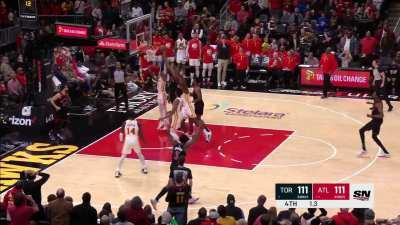 [Highlight] Scottie Barnes Misses the Last Second Game-Winning Layup, Game Is Going to Ot