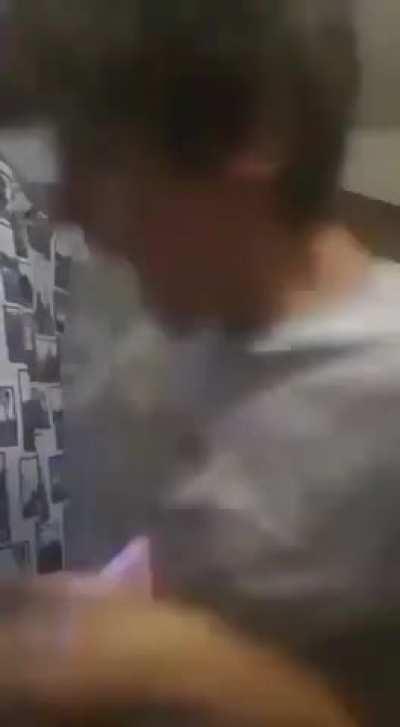 Dumbass playing with fire