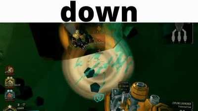 down