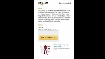 I think Amazon loves to be the bearer of bad news..