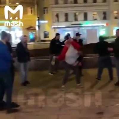 Our guy here transitioning from the Celtic Cross into a nice Samoan Drop