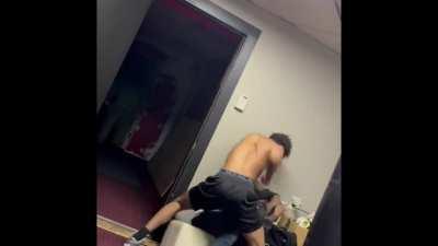 This victim allegedly stole a ring and the owner orders one of his homies to beat the thief.