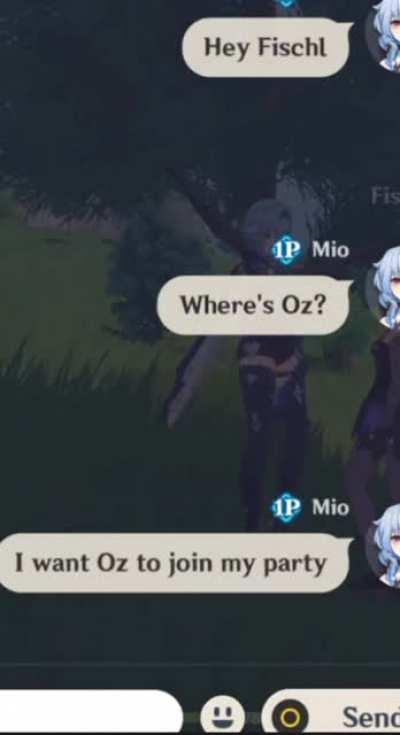 When you ONLY use Fischl for her Oz