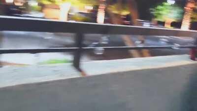 Waking up at 1 AM to this idiot screeching through our apartment complex. I have... So many questions.