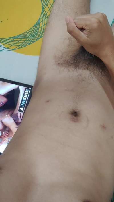 Touching myself to kill some alone time