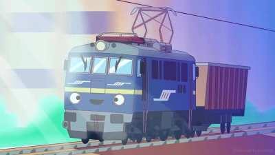 Maxwell cat but it’s a smol freight train from Poland.