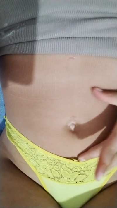 Meanwhile, in my room, you want to play with my belly button too.