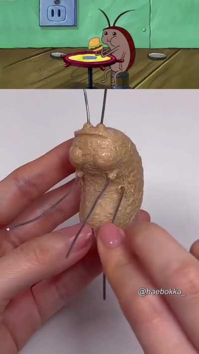 Spongebob Cockroach with a 3D pen