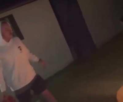 Guy decided it would be a good idea to spit gasoline into fire