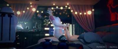 Dva is getting fucked in her bedroom (VGErotica)